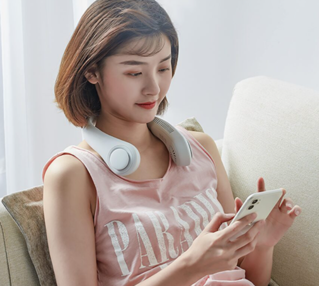 Quạt Mini Đeo Cổ Không Cánh Jisulife 3