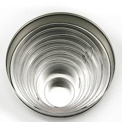Bộ 9 Khuôn Bánh Flan Phẳng Hình Tròn Cutlery