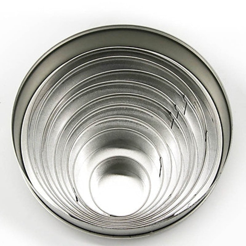 Bộ 9 Khuôn Bánh Flan Phẳng Hình Tròn Cutlery 1