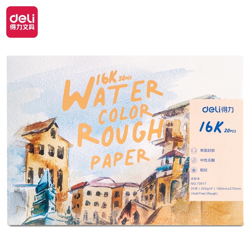 Sổ Sketchbook Vẽ Màu Nước Deli 1