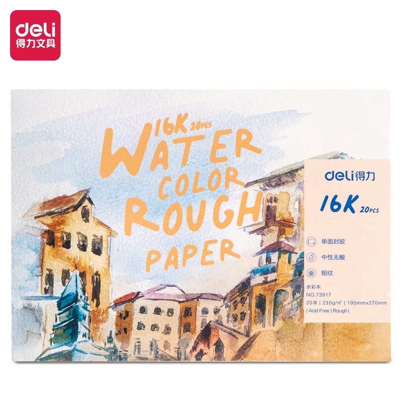 Sổ Sketchbook Vẽ Màu Nước Deli 1