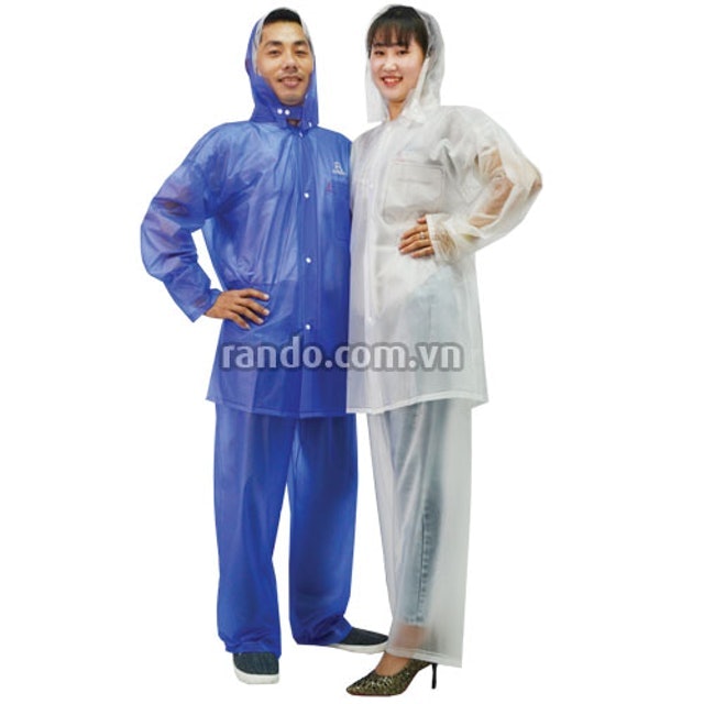 Áo Mưa Bộ Trong Màu Rando  1