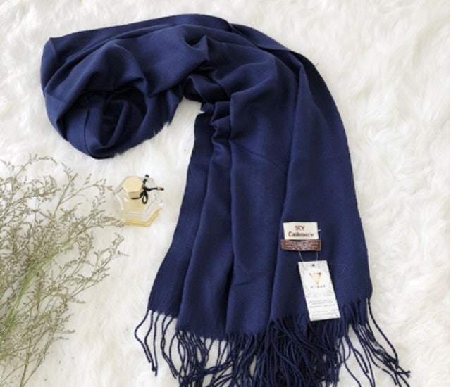 Khăn Quàng Cổ Lông Cừu Cashmere 1