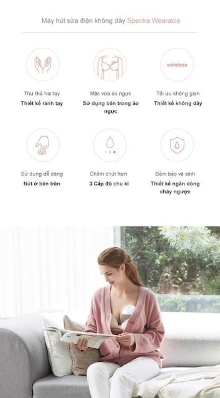 Máy Hút Sữa Không Dây Wearable 3