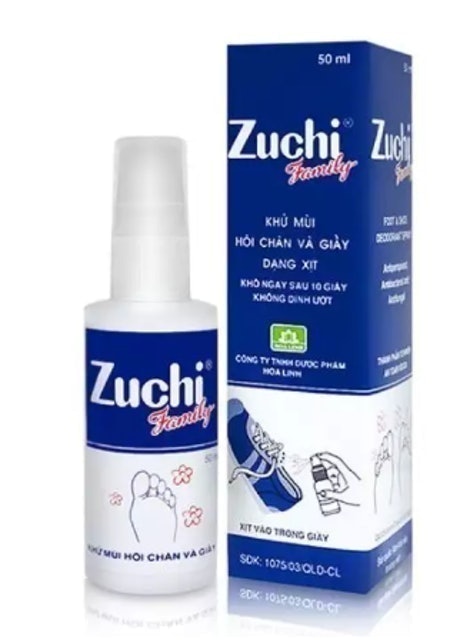 Xịt Khử Mùi Hôi Chân và Giày Zuchi Family 1