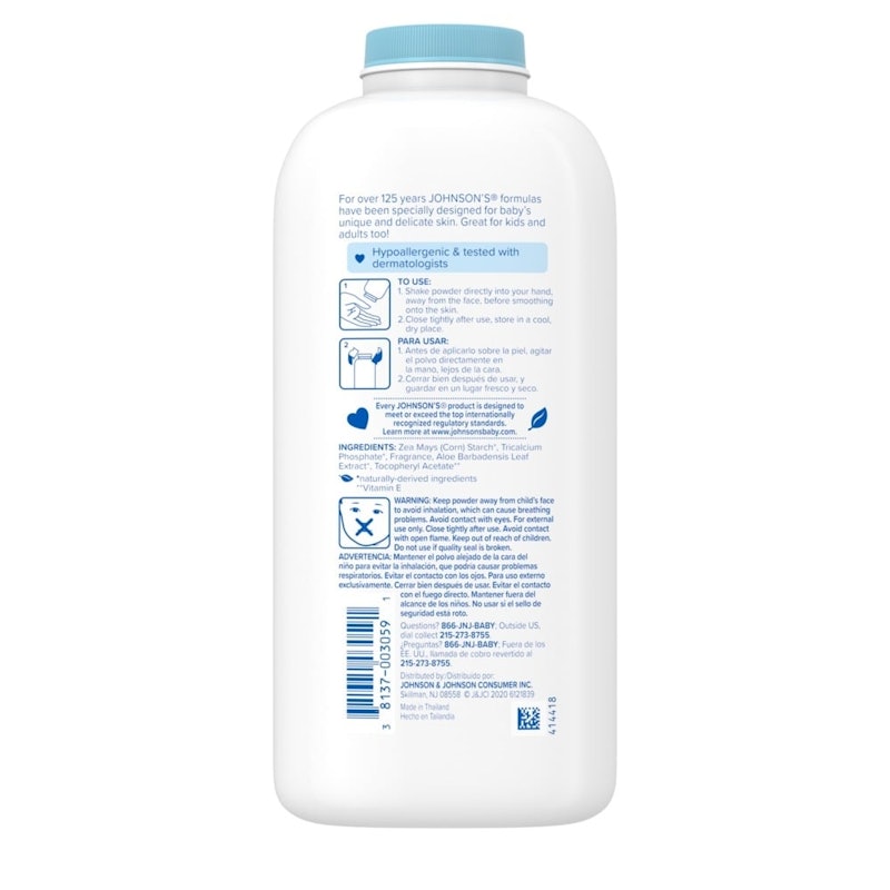 Phấn Em Bé Johnson's Baby Aloe & Vitamin E 2