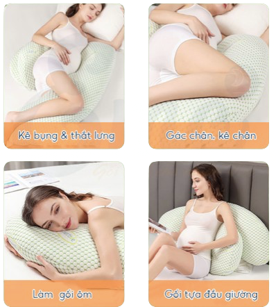 Gối Ôm Bà Bầu Ema 2 trong 1 2