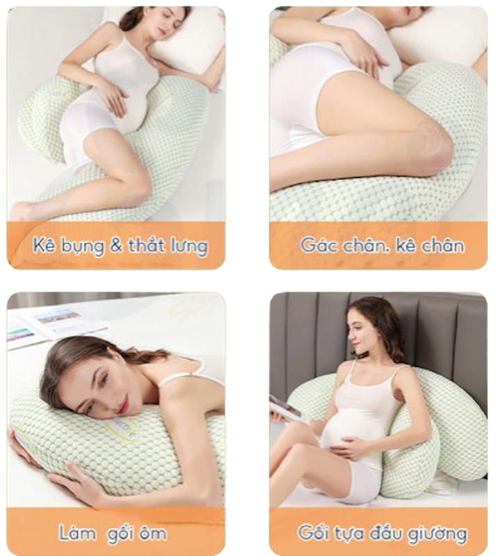 Gối Ôm Bà Bầu Ema 2 trong 1 2