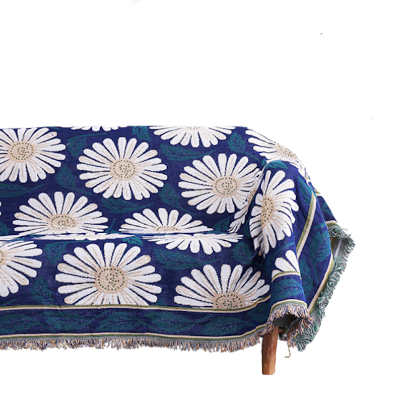 Thảm Phủ Sofa Cúc Xanh 1
