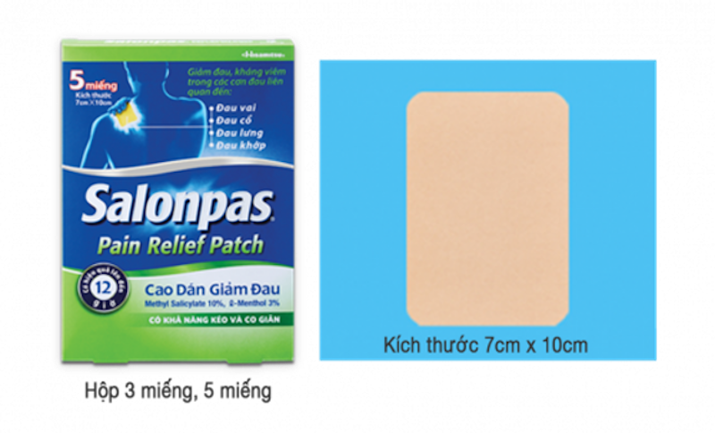 Miếng Dán Giảm Đau Salonpas Pain Relief Patch 1