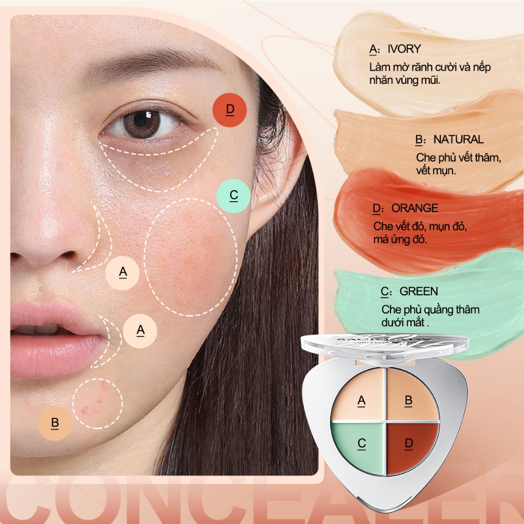 Sace Lady 4 In 1 Concealer Palette 2
