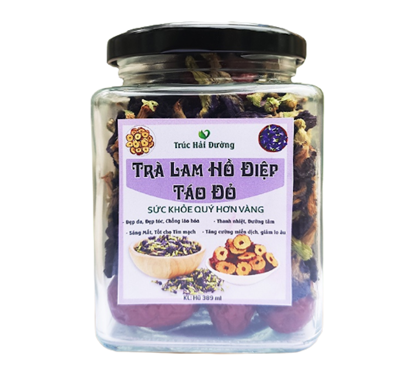 Trà Táo Đỏ Đậu Biếc Trúc Hải Đường 1