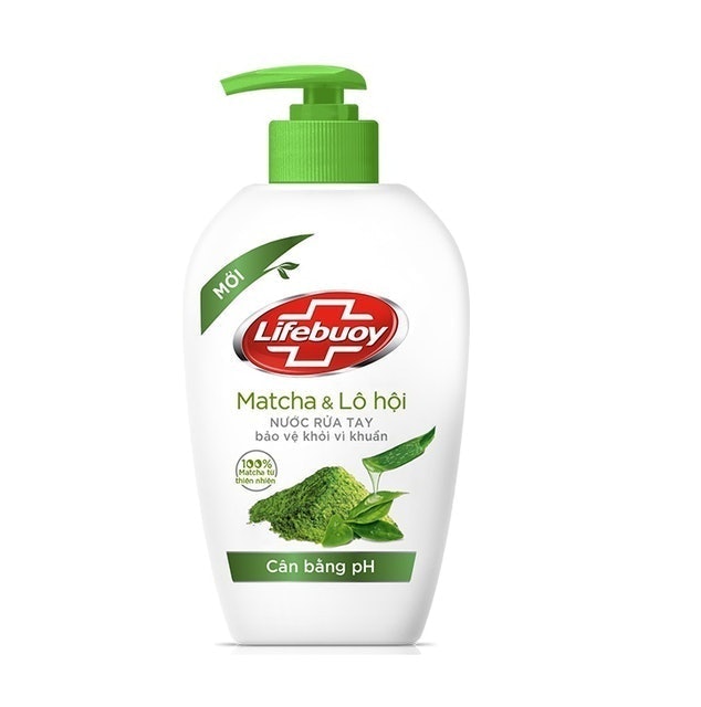 Nước Rửa Tay Lifebuoy Matcha và Nha Đam 1