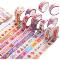 Băng Keo Giấy Washi Họa Tiết Dễ Thương