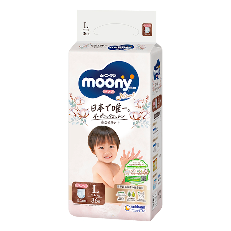 Tã Quần Moony Natural 2