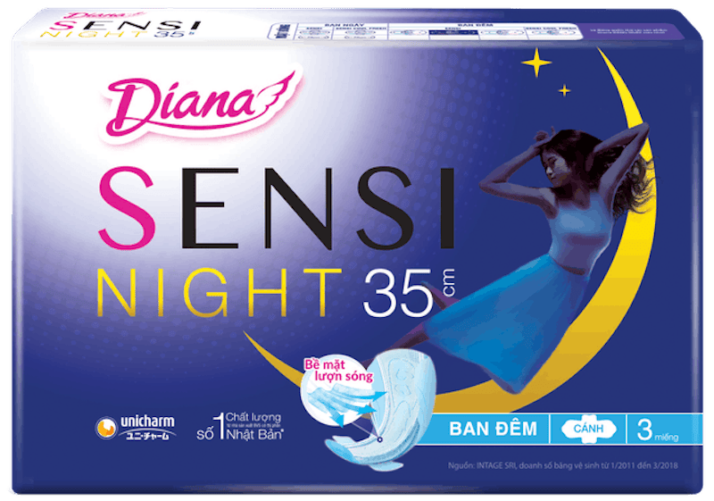 Băng Vệ Sinh Diana Sensi Night 1