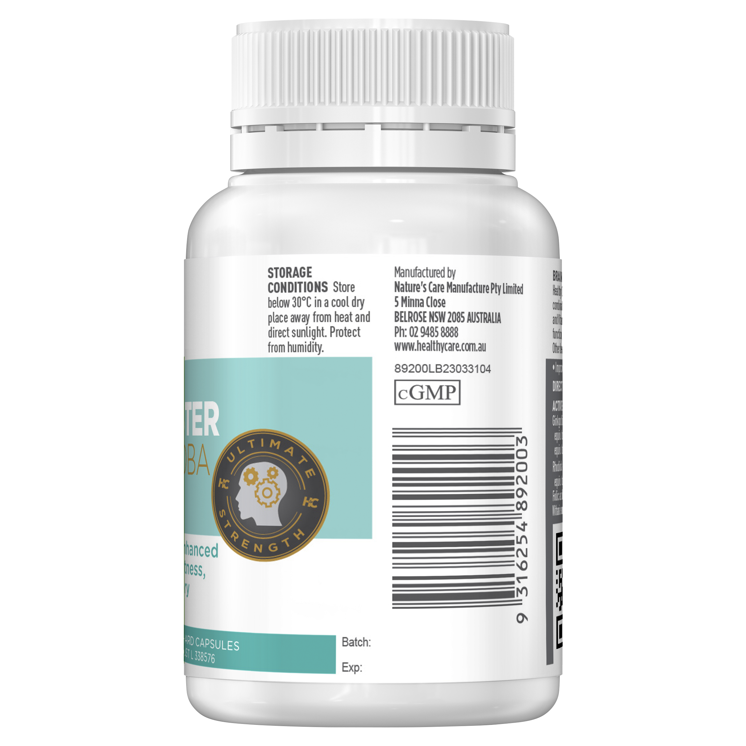 Viên Uống Bổ Não Healthy Care Ginkgo Biloba  3