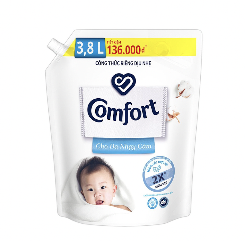 Nước Xả Vải Em Bé Comfort Cho Da Nhạy Cảm 1