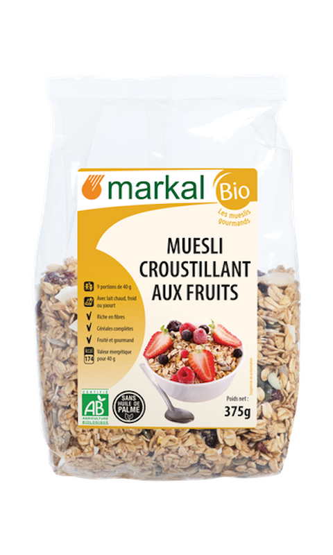 Ngũ Cốc Giòn Trái Cây Hữu Cơ Muesli Crunchy Markal 1
