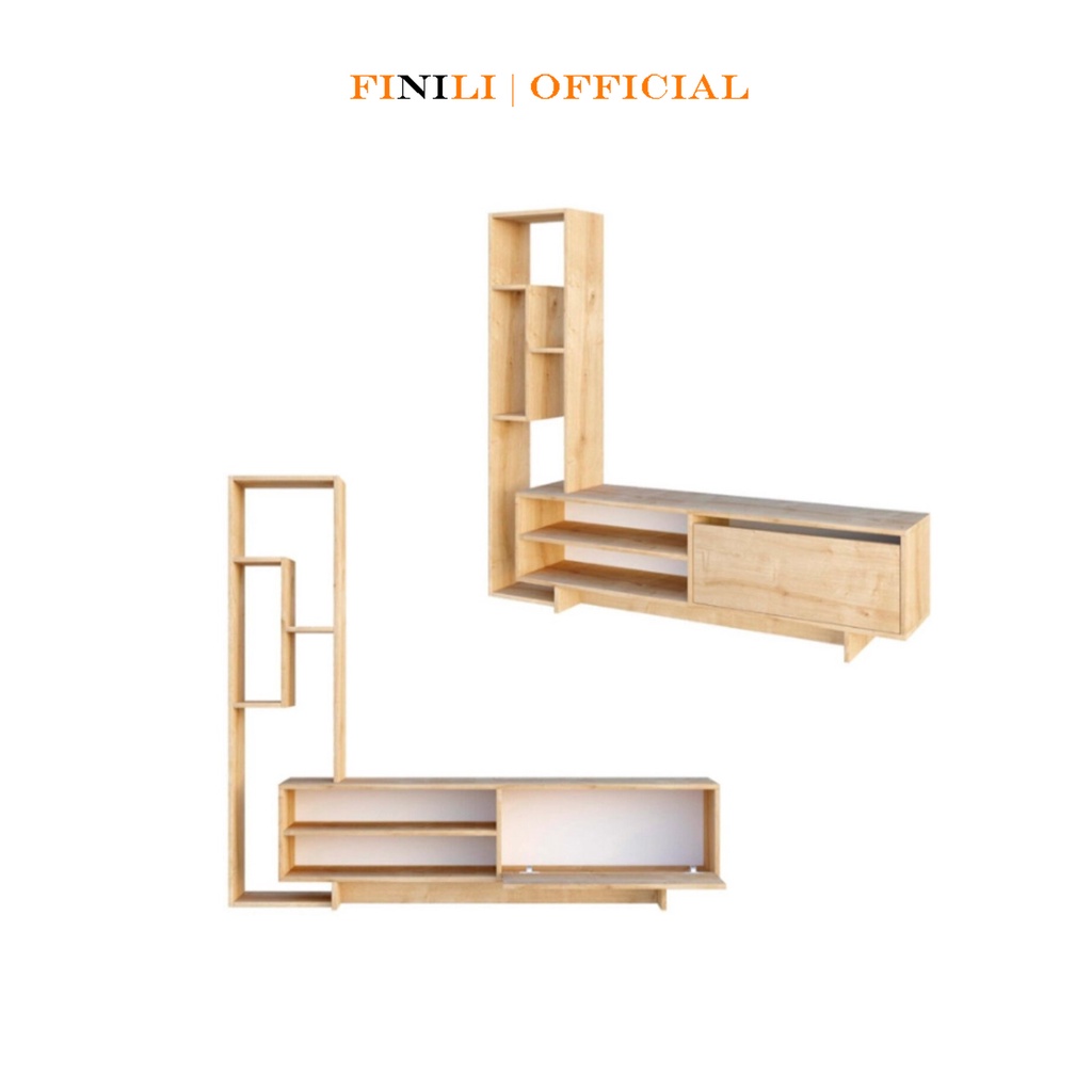 Kệ Tivi Gỗ Công Nghiệp Vân Sồi  2