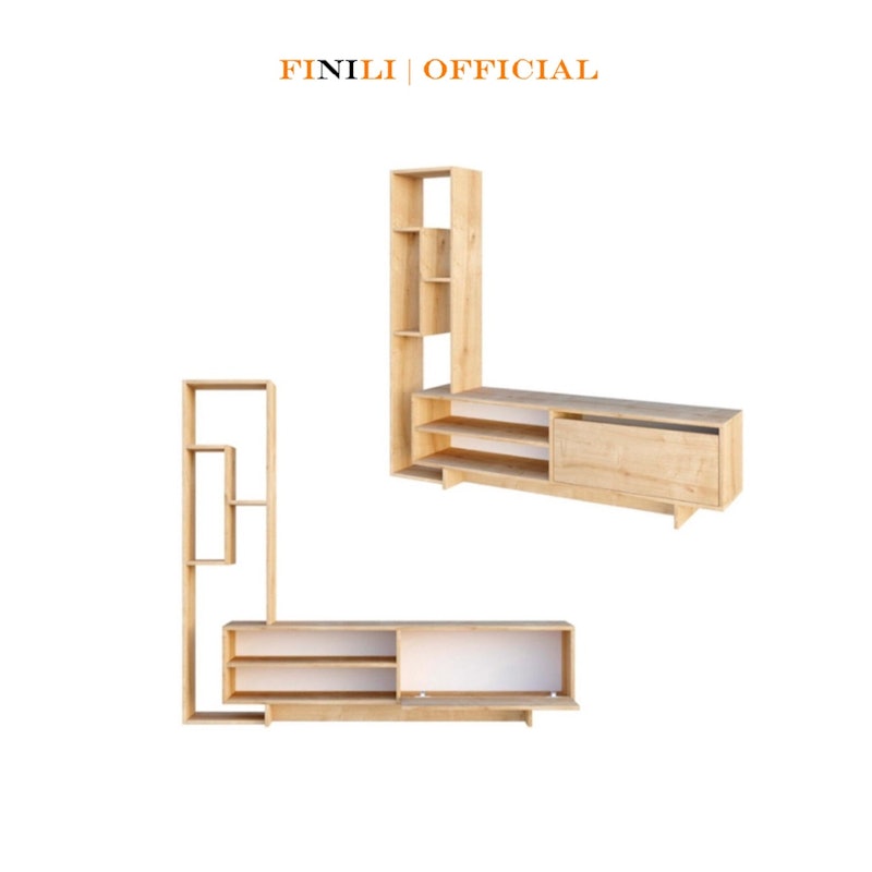 Kệ Tivi Gỗ Công Nghiệp Vân Sồi 2