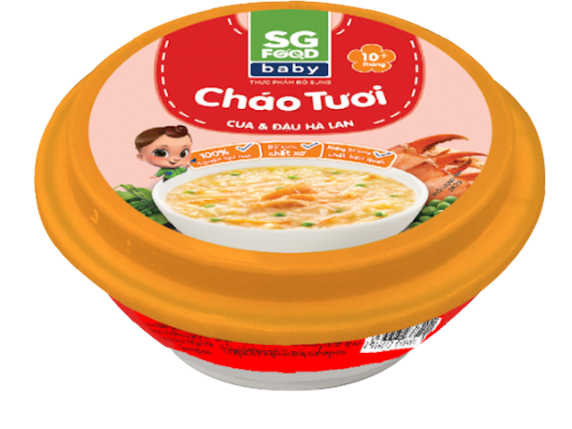 Cháo Tươi Sài Gòn Food Baby Chén Cua Đậu Hà Lan 1