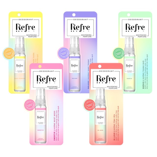 Xịt Khử Mùi Hương Nước Hoa Refre Whitening Perfume 1