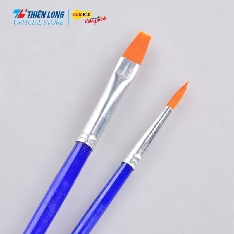 Cọ Vẽ Phẳng Và Tròn Colokit 1