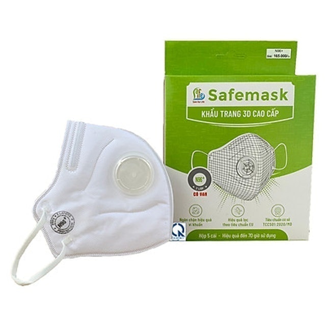 Khẩu Trang Trắng Safelife Safemask N96+ 1