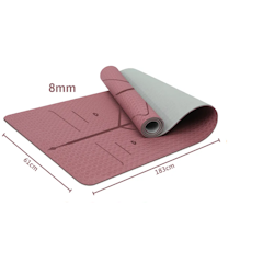 Thảm Tập Yoga TPE 8 MM 2 Lớp Chống Trượt