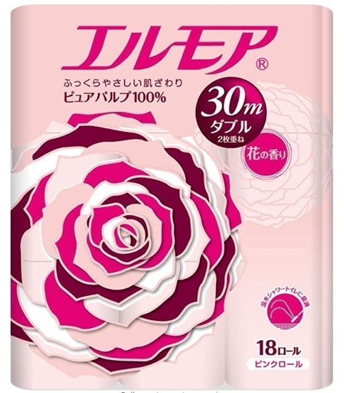 Giấy Vệ Sinh Flower Fragrance Pink Roll 1