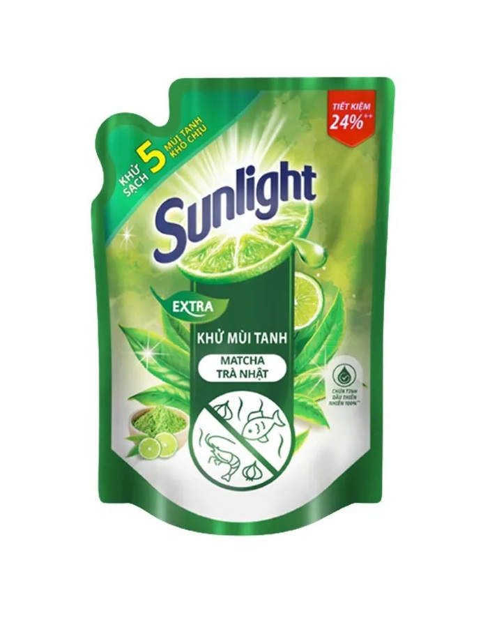 Nước Rửa Chén Sunlight Trà Xanh 2