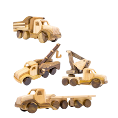 Bộ 4 Xe Gỗ Đồ Chơi