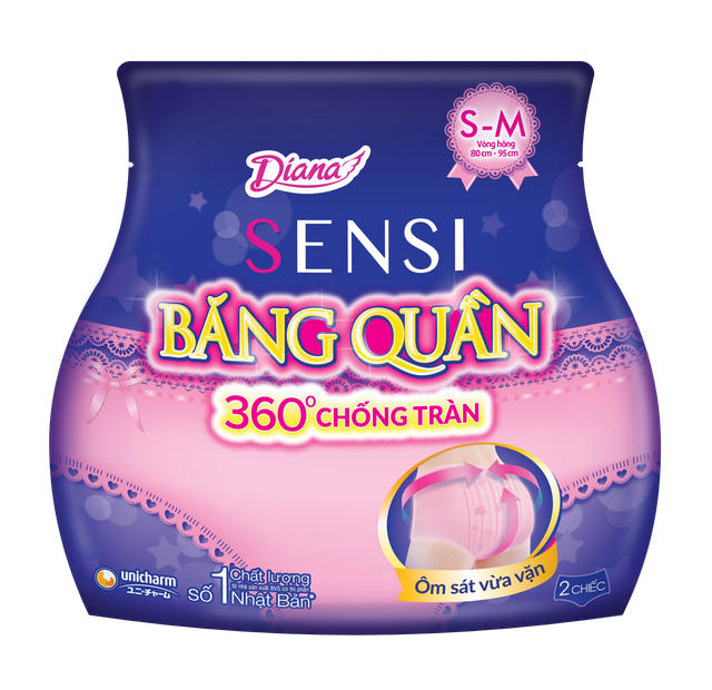 Băng Vệ Sinh Dạng Quần Diana 360 Độ Chống Tràn 1