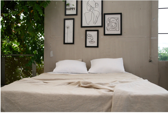 Bộ Ga Gối Linen Premium anam  4