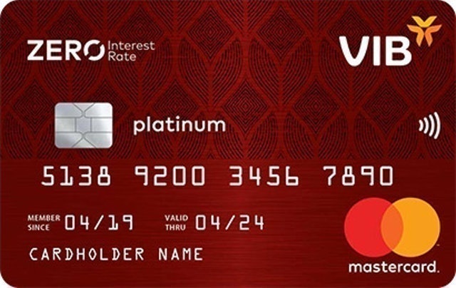 Thẻ Tín Dụng Zero Interest Rate MasterCard 1