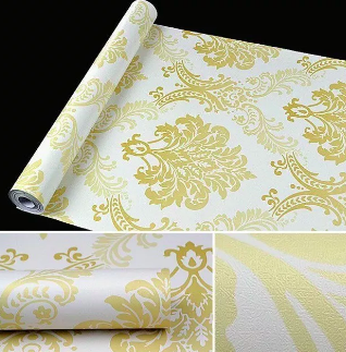 Giấy Dán Tường Hoa Văn Đức Vàng 1
