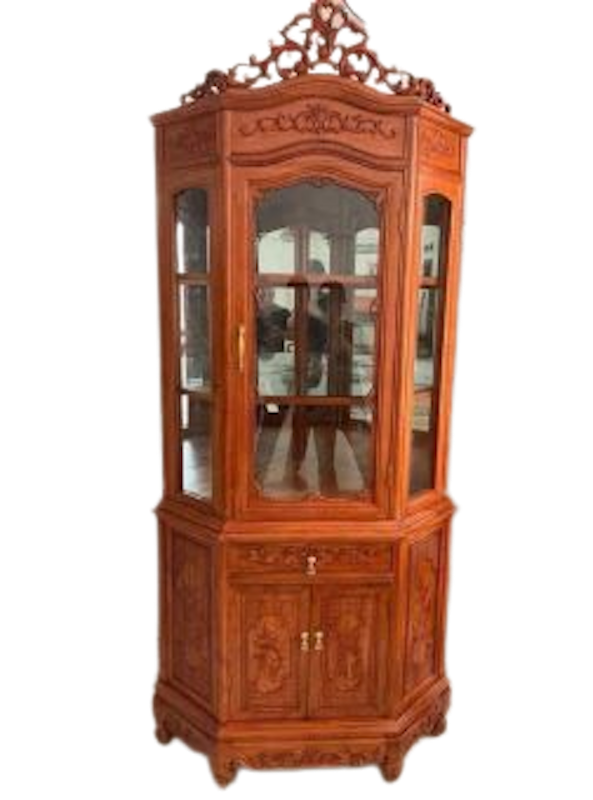 Tủ Rượu Góc Gỗ Hương 1