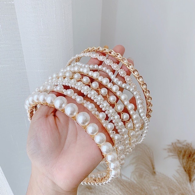 Băng Đô Đính Ngọc Trai Nhân Tạo 2