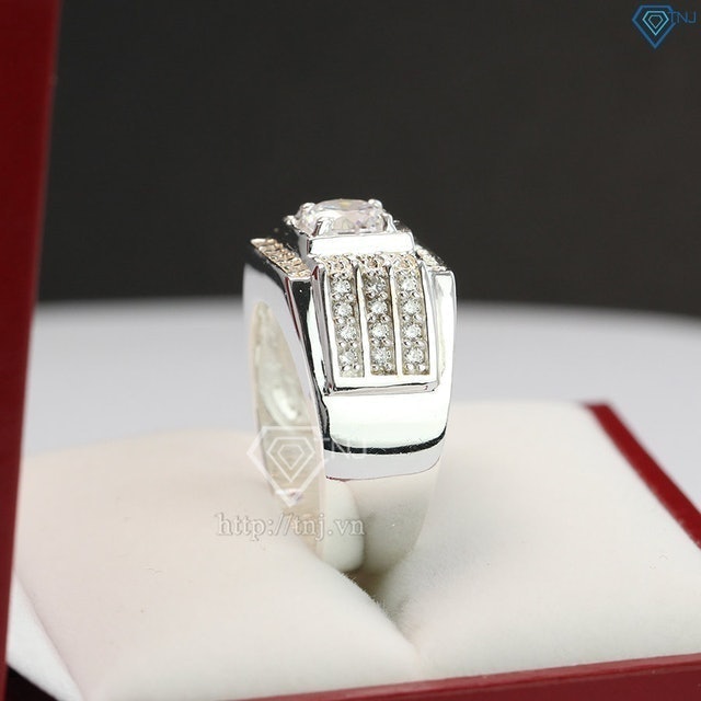 Nhẫn Bạc Nam Đính Đá TNJ 3