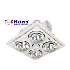 Đèn Sưởi Nhà Tắm Hans 4 Bóng Âm Trần