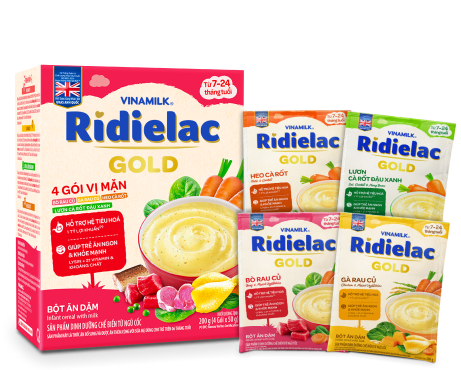 Bột Ăn Dặm RiDielac Gold 4 Vị Mặn