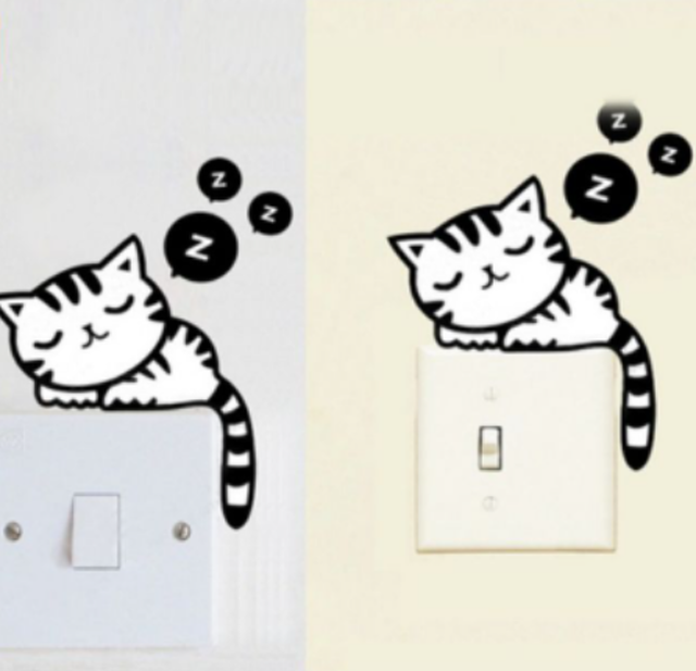 Decal Dán Tường Trang Trí Ổ Điện 2