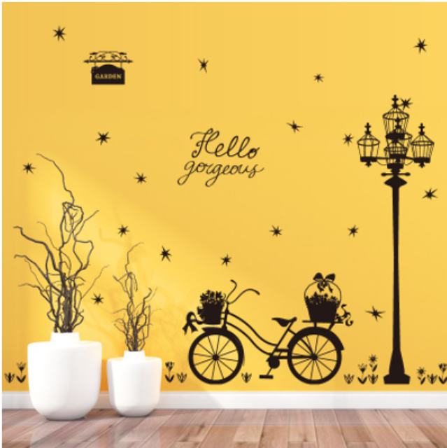 Decal Dán Tường Hình Xe Đạp 2