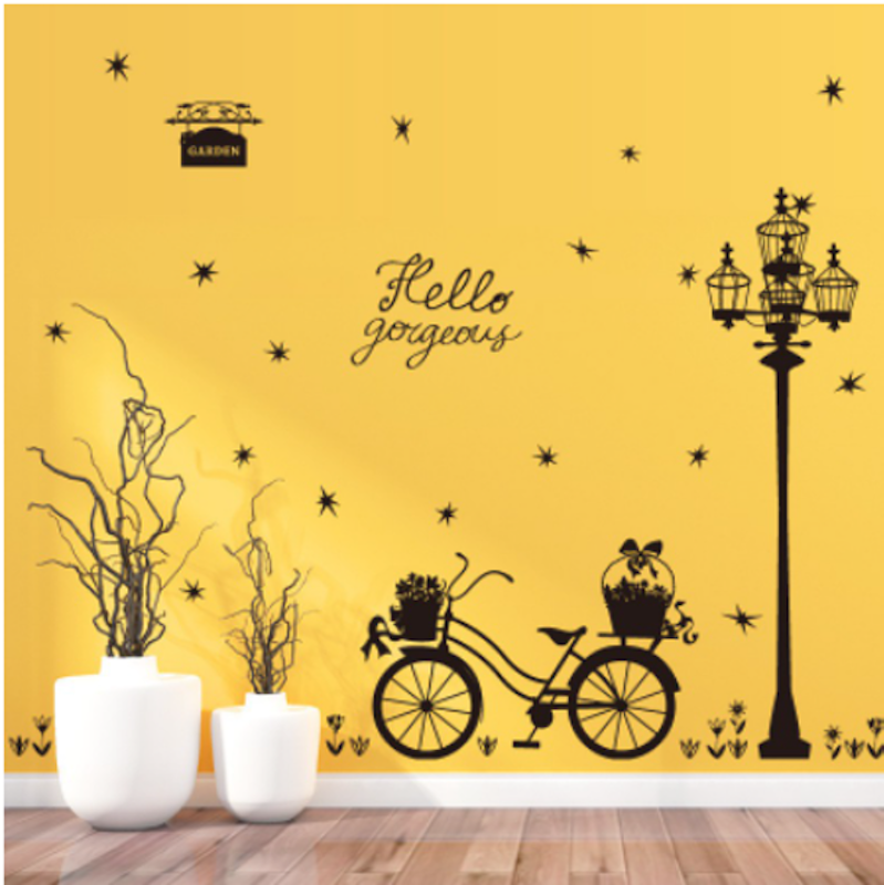 Decal Dán Tường Hình Xe Đạp 2