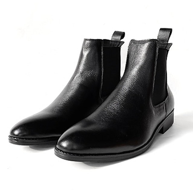 Giày Chelsea Boot Nam Da Bò Thật TEFOSS 1