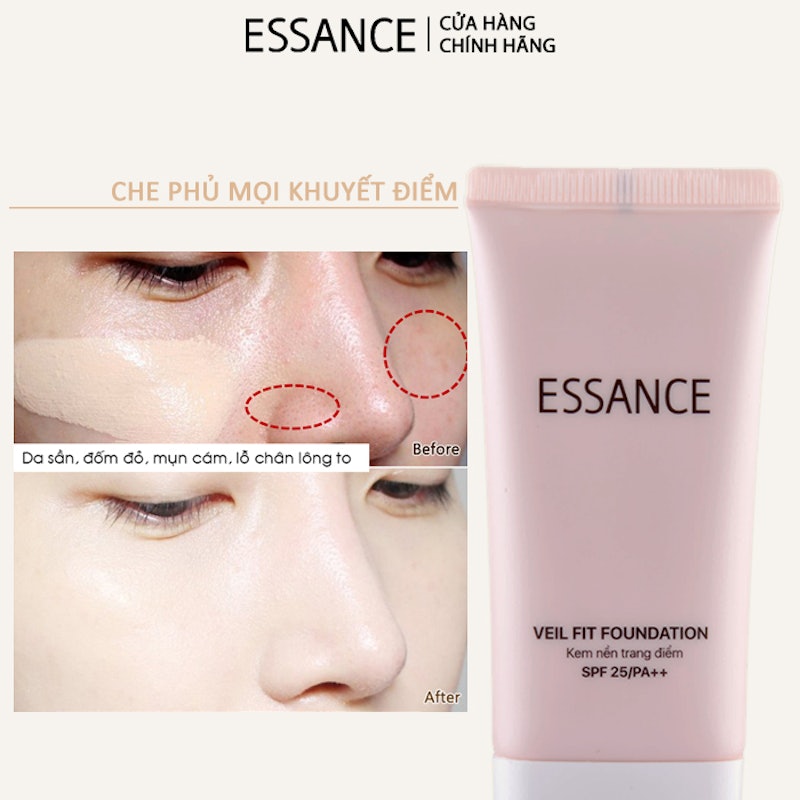 Kem Nền Essance Veil Fit Foundation SPF25 PA++ 3