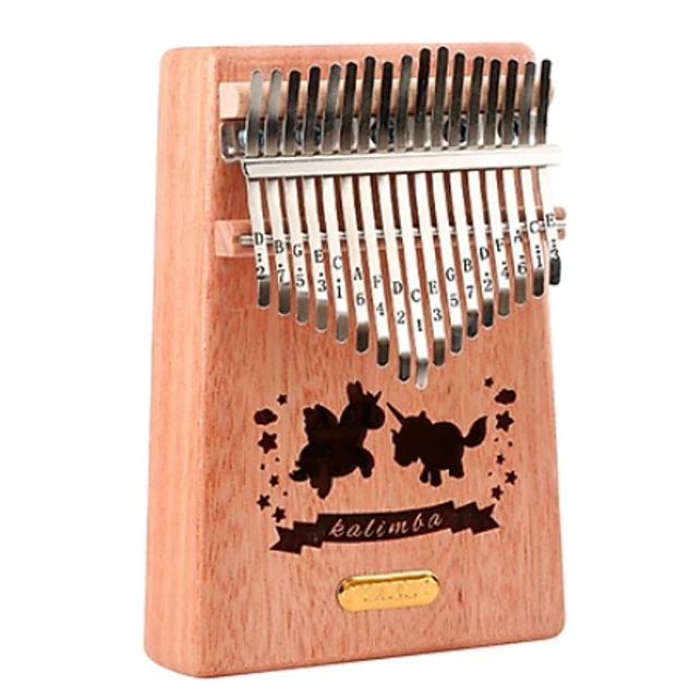 Đàn Kalimba 17 Phím Gỗ Mahogany  1