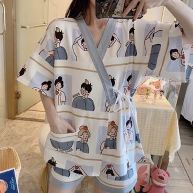 Bộ Ngủ Pijama Kiểu Kimono 2