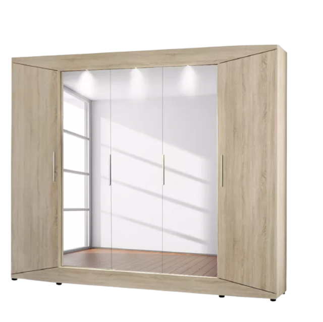 Tủ Gỗ 5 Cánh Có Gương Inhouz 1